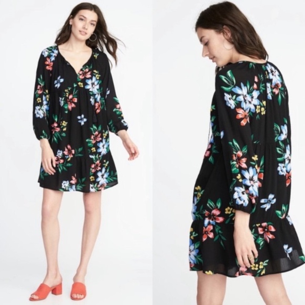Old Navy Boho Floral Tunic Dress